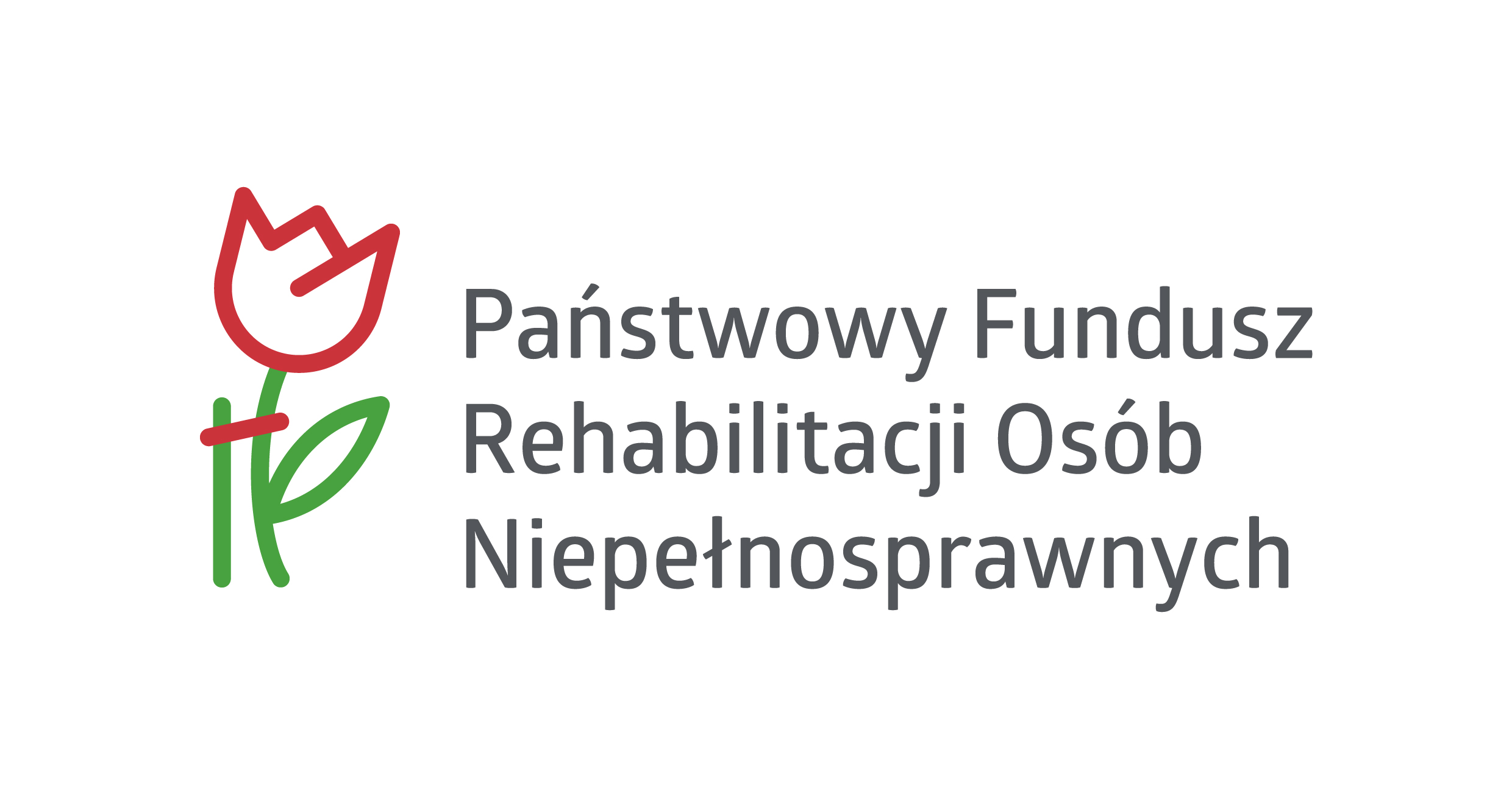 Znak graficzny przedstawiający logo Państwowego Funduszu Rehabilitacji Osób Niepełnosprawnych.